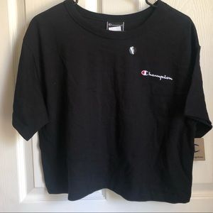 Hampton Black Crop T Shirt Top Women’s Medium M